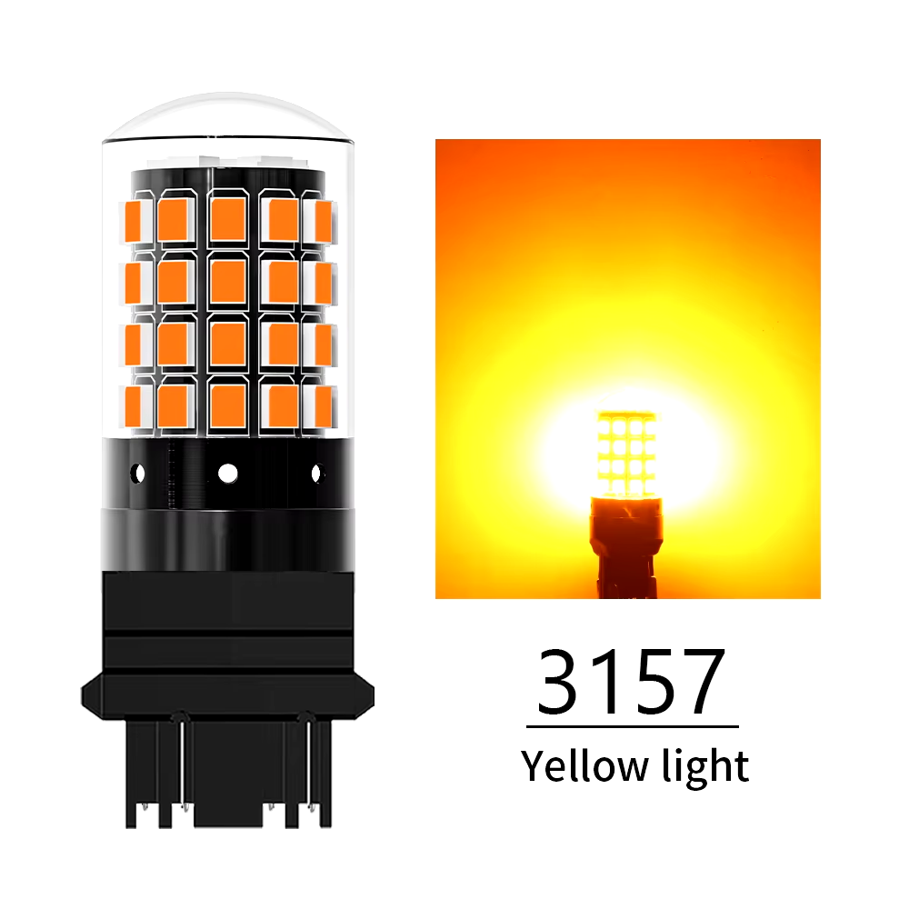 LED Aslent 3157 P27/7W T25 color Ámbar