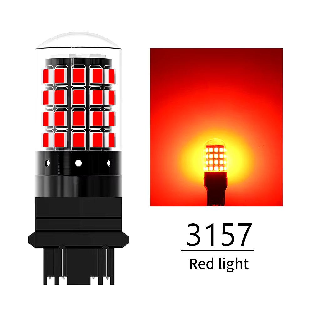 LED Aslent 3157 P27/7W T25 color Roja