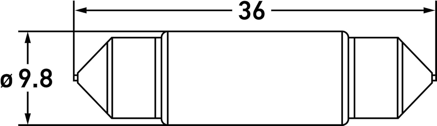 Ampolleta Hella 6418 LED 6.5K performance bulb 12V 1W