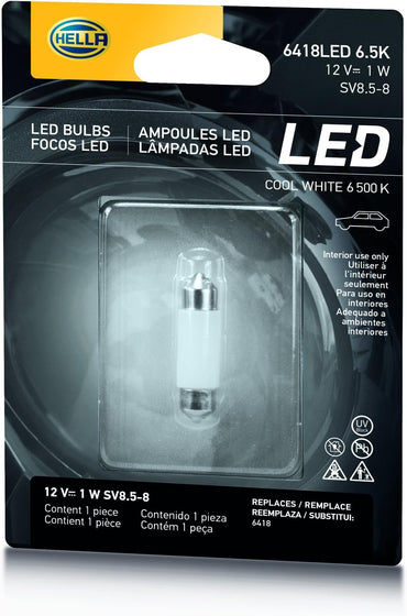 Ampolleta Hella 6418 LED 6.5K performance bulb 12V 1W