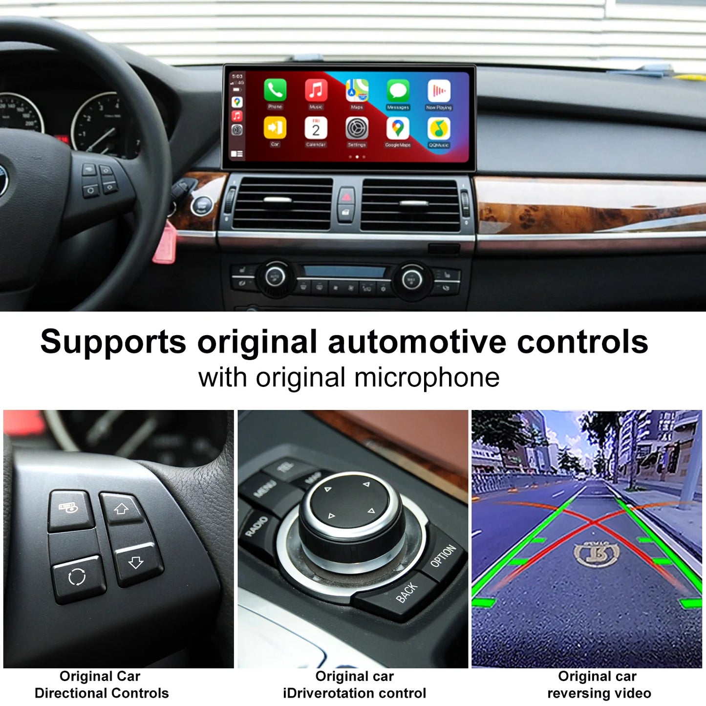 Radio OEM Linux para BMW X5 E70 / X6 E71 CIC GYP CONNECT de 12.3" | Apple CarPlay / Android Auto