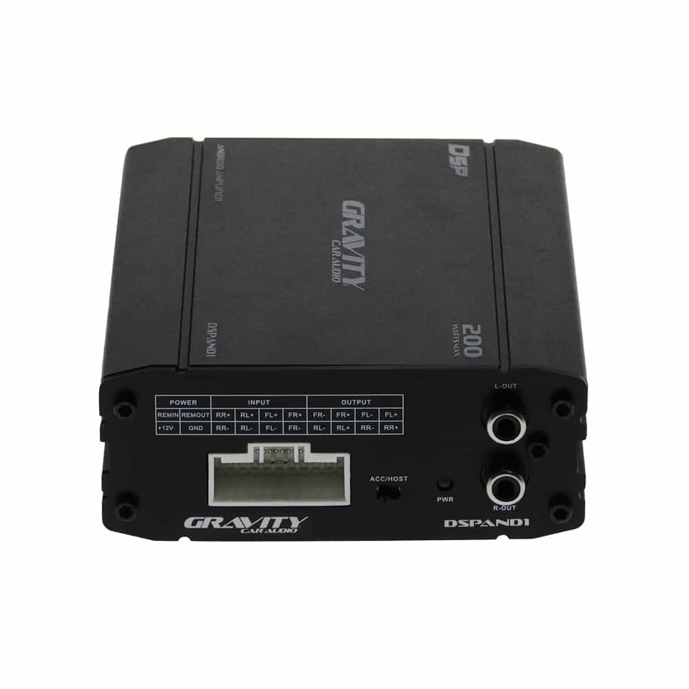 Amplificador Gravity 4 canales para radios Android