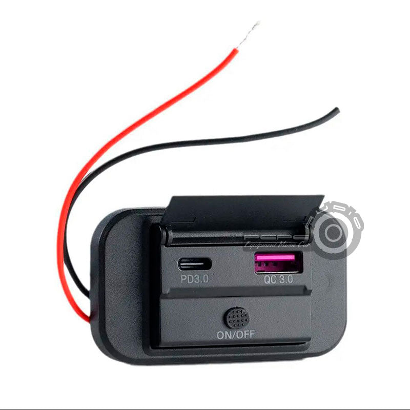 Cargador Doble puerto conector C y USB carga rápida
