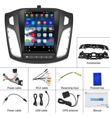 Radio Android OEM Ford Focus de 9.7" vertical