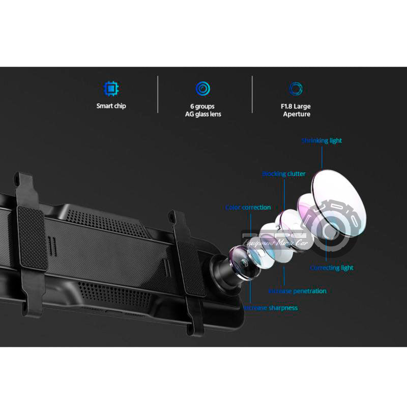 Espejo retrovisor con cámara Alta resolución frontal y trasera