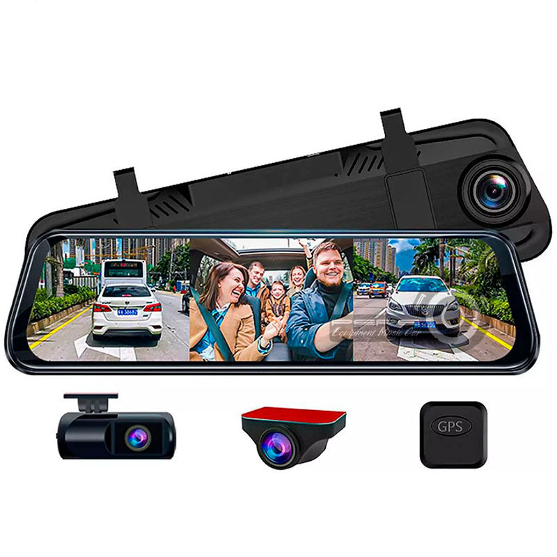 Espejo retrovisor c/ 3 cámaras - Instalado