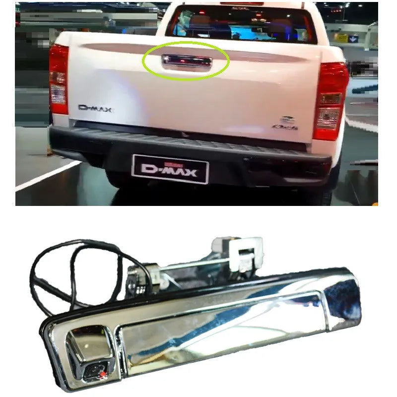 Cámara de Retroceso Chevrolet D-Max Manilla Cromada Instalada