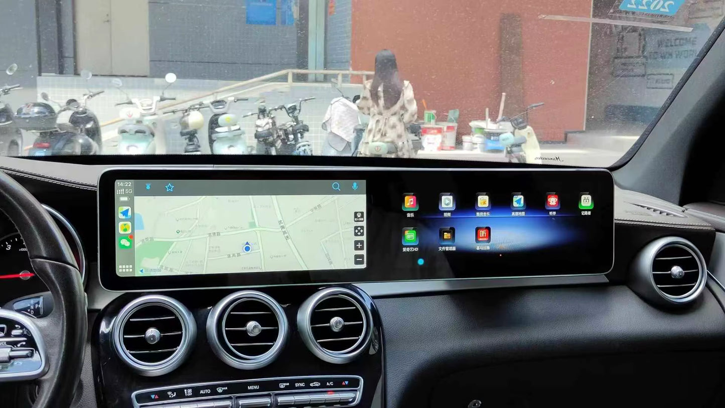 Radio Android OEM Mercedes-Benz | NTG5.0/5.5/6.0 | Clase C, GLC 2015-2024 | Dual Screen 12,3” + 12,3” | Apple CarPlay / Android Auto