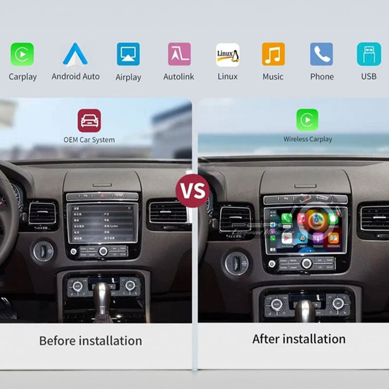 Interfaz Apple CarPlay | Android Auto Para Volkswagen Touareg 2010-2018 (incluye instalación)