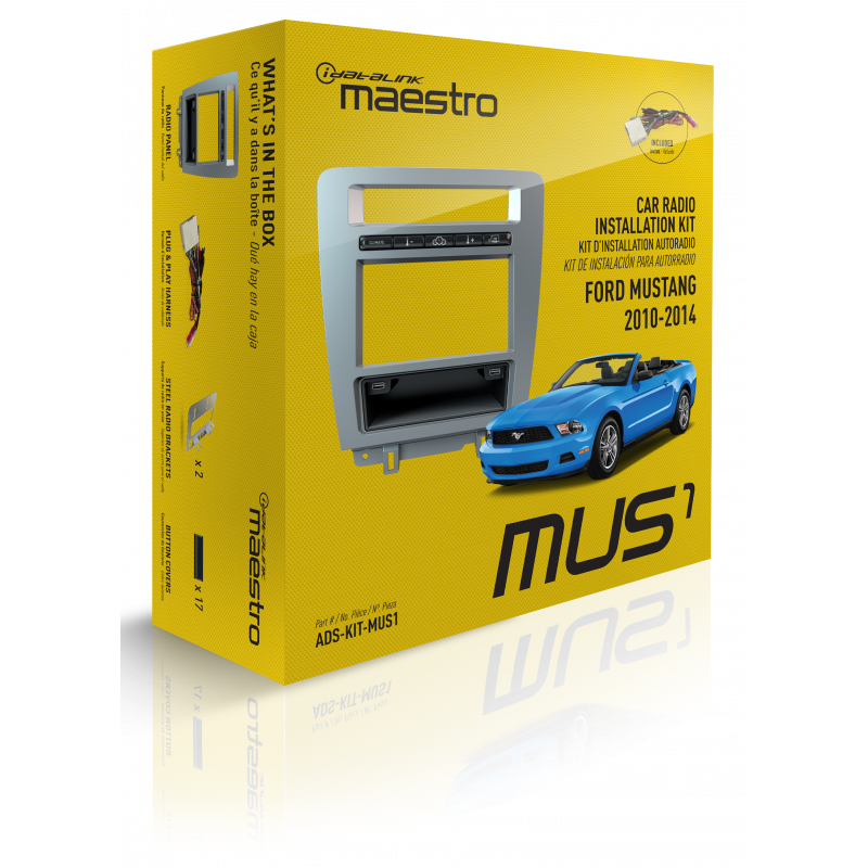 Kit de reemplazo de radio para Ford Mustang '10/'14