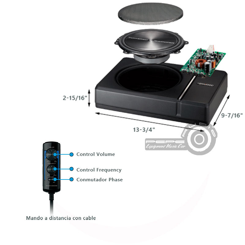 Subwoofer plano activo Kenwood KSC-PSW8