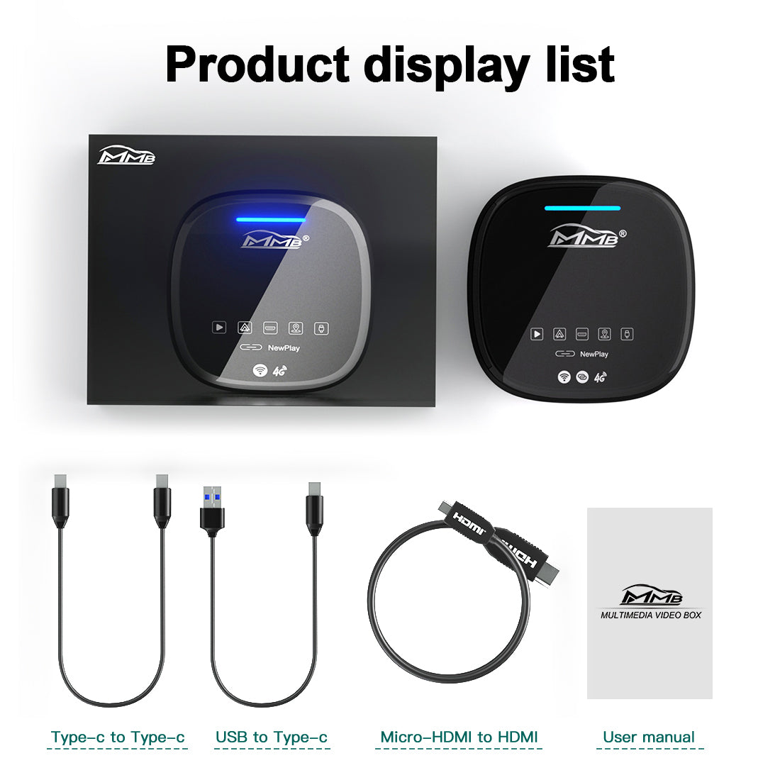 JOYEAUTO MMB MAX Universal CarPlay Android Ai Box | SIM TF card | HDMI