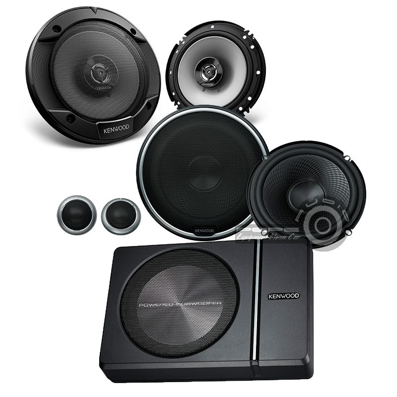 Promo Kenwood KFC + Subwoofer Activo Instalada