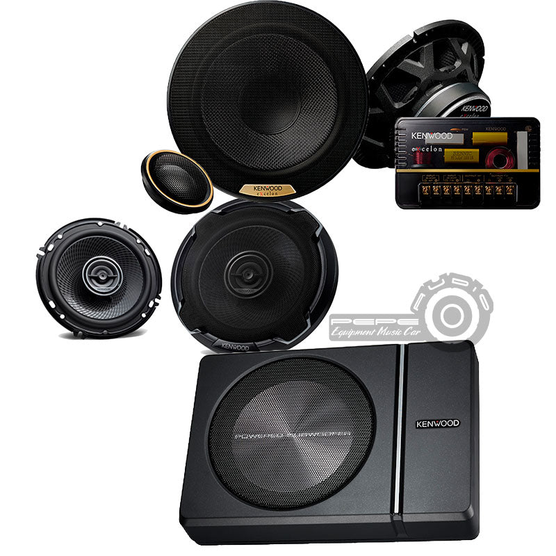 Promo Kenwood EX + Subwoofer Plano Activo Instalada