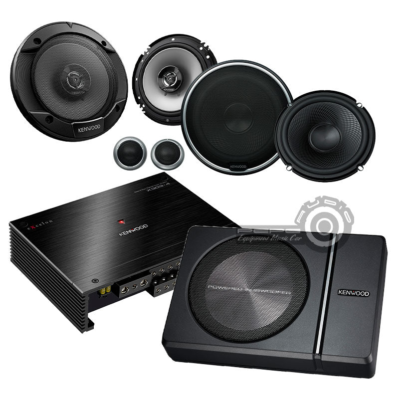 Promo Kenwood KFC Plus + Subwoofer Plano Activo Instalada