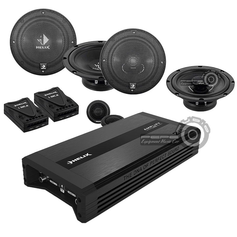 Promoción Helix Ampli 4 CH + Componentes + Parlantes V2 (Instalada)