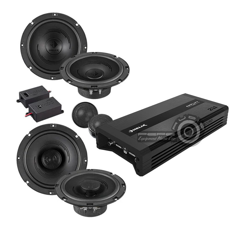 Promoción Helix Ampli 4 CH + Componentes + Parlantes (Instalada)