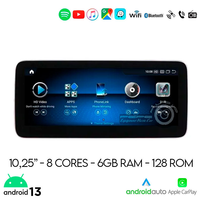 Radio Android Mercedes Benz Clase X Instalada