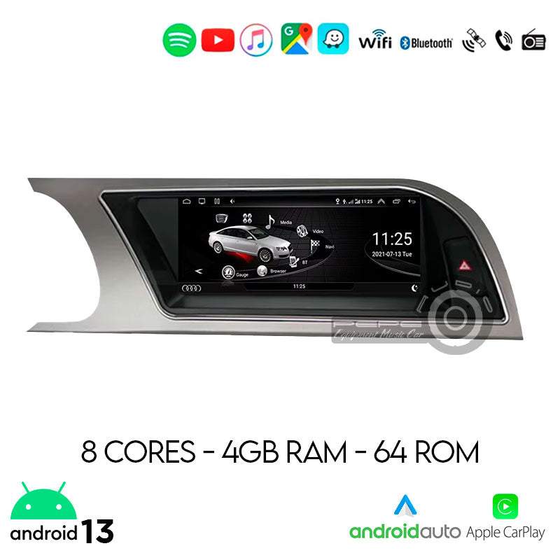 Radio Android Audi A4 (2009-2016) Instalada