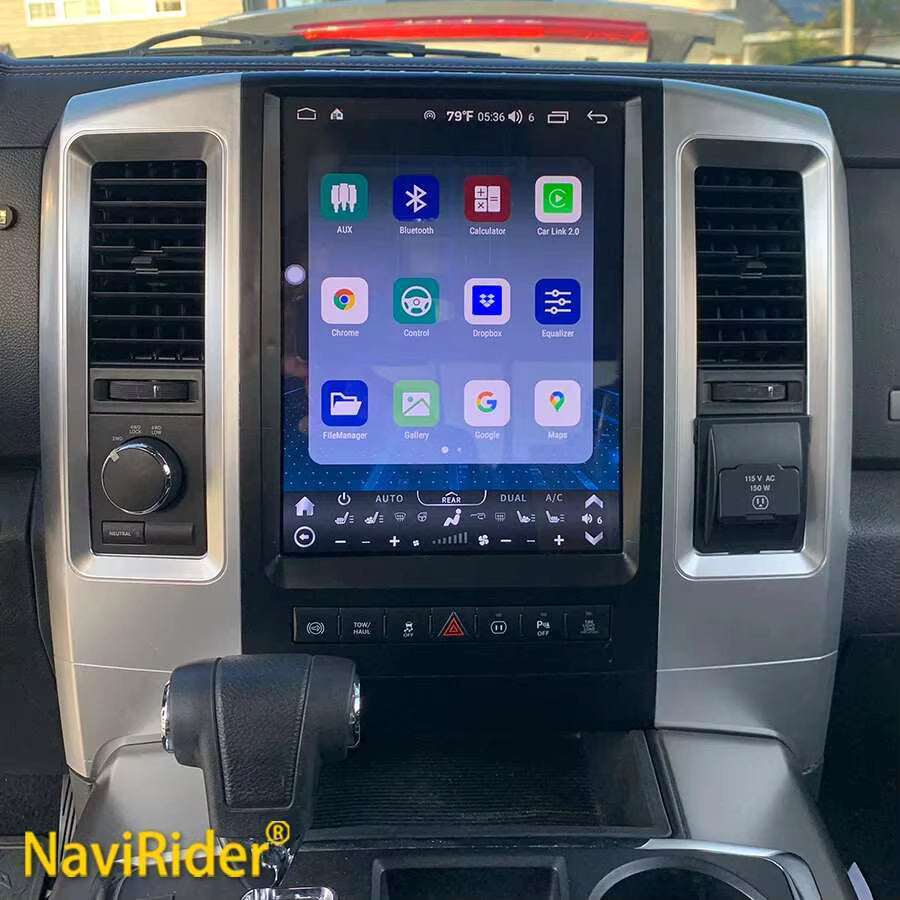 Radio Android Dodge RAM 1500 tipo Tesla | Apple CarPlay / Android Auto