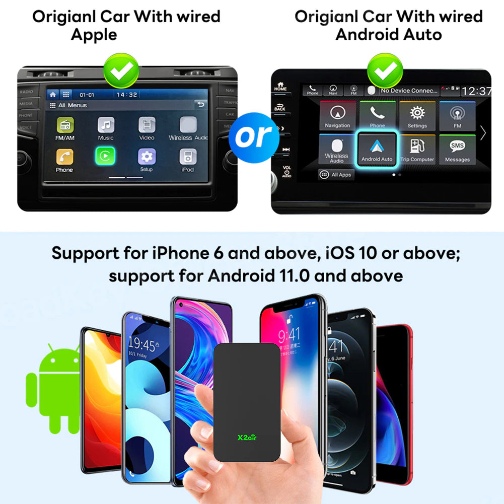 X2air Wireless CarPlay & Android Auto