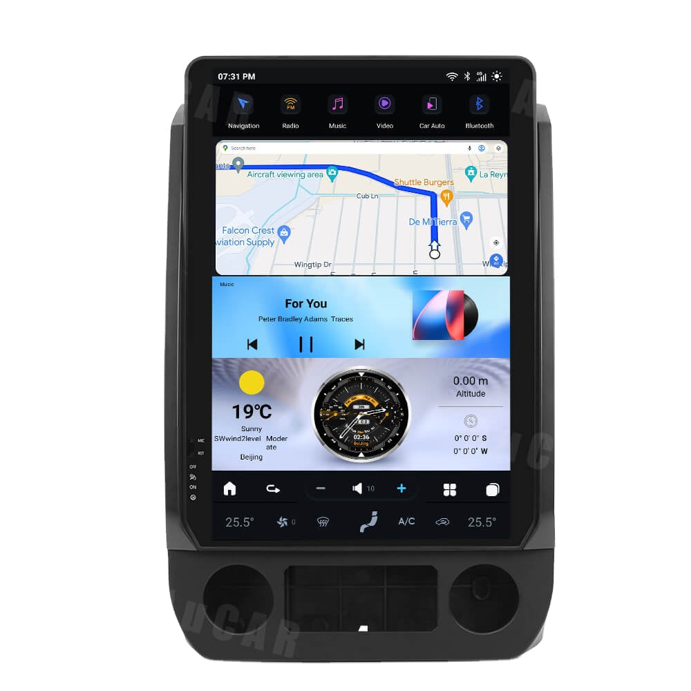 Radio Android Ford F-150 2015-2021 tipo Tesla 14.4" | Apple CarPlay / Android Auto