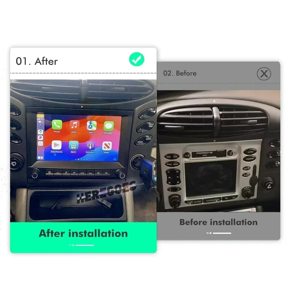 Radio OEM Android para Porsche Carrera 911 | Boxster | GYP CONNECT | Apple CarPlay / Android Auto