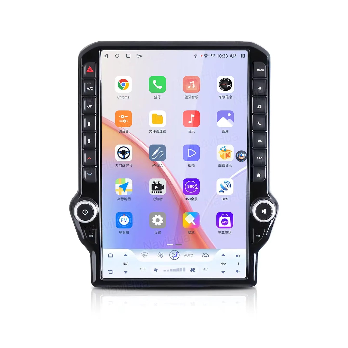 Radio OEM Dodge RAM tipo Tesla 14,5" | Apple CarPlay / Android Auto