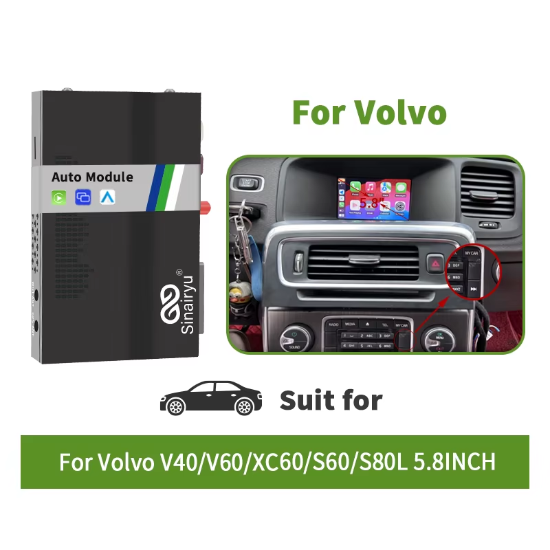 Interfaz Apple CarPlay | Android Auto Para Volvo (5.8") (incluye instalación)