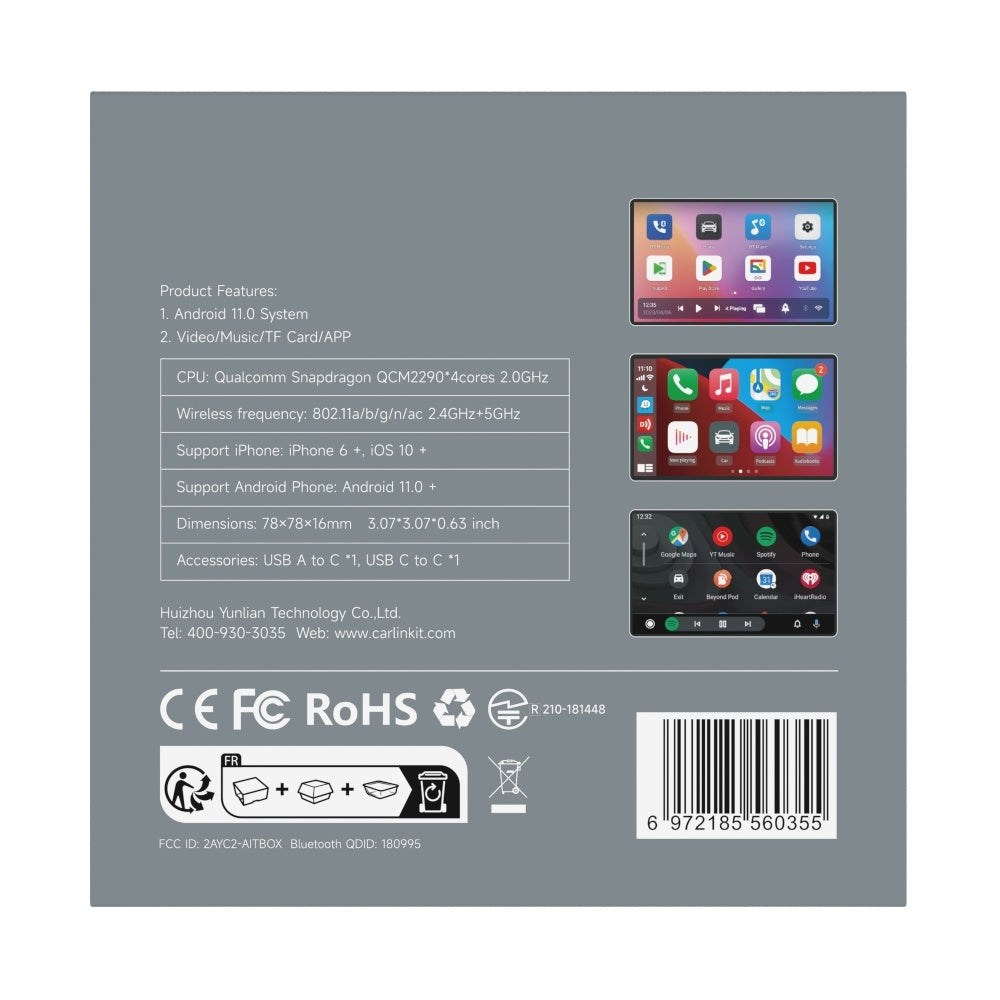 CarlinKit iBox Android 11 Apple CarPlay | Android Auto