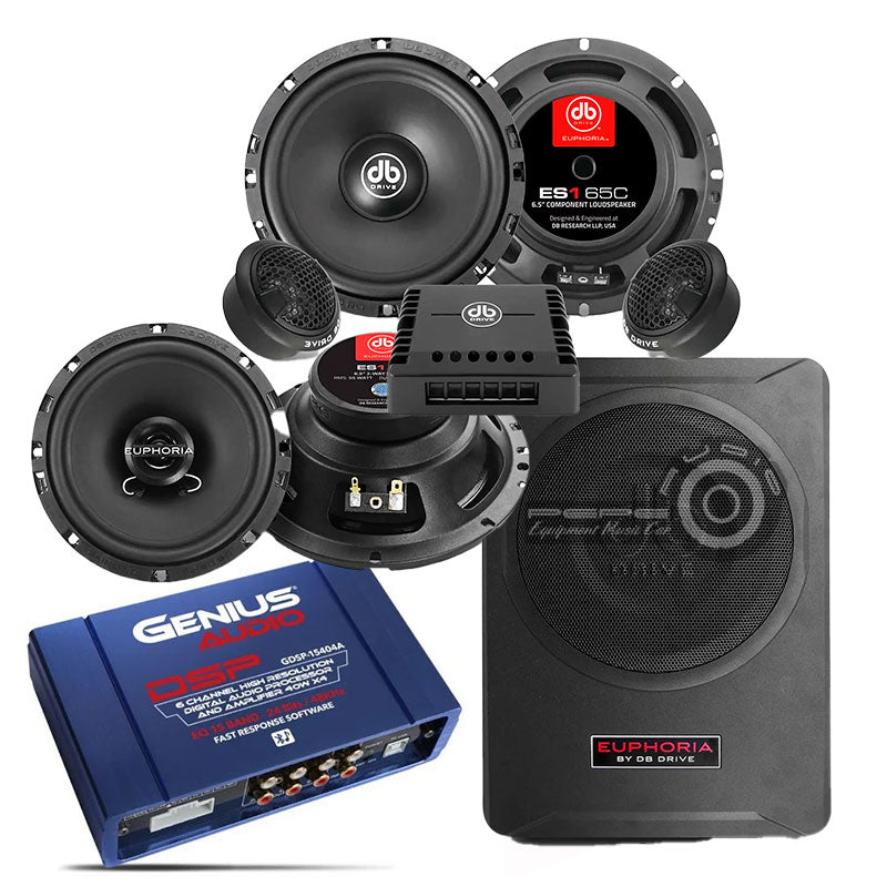 Promo DB Drive V2: Componentes + Parlantes + Ampli + Sub (incluye instalación)
