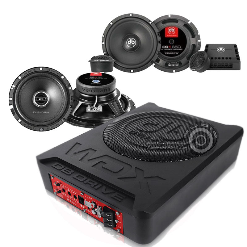 Promo DB Drive Subwoofer activo + Componentes + Parlantes + Instalación