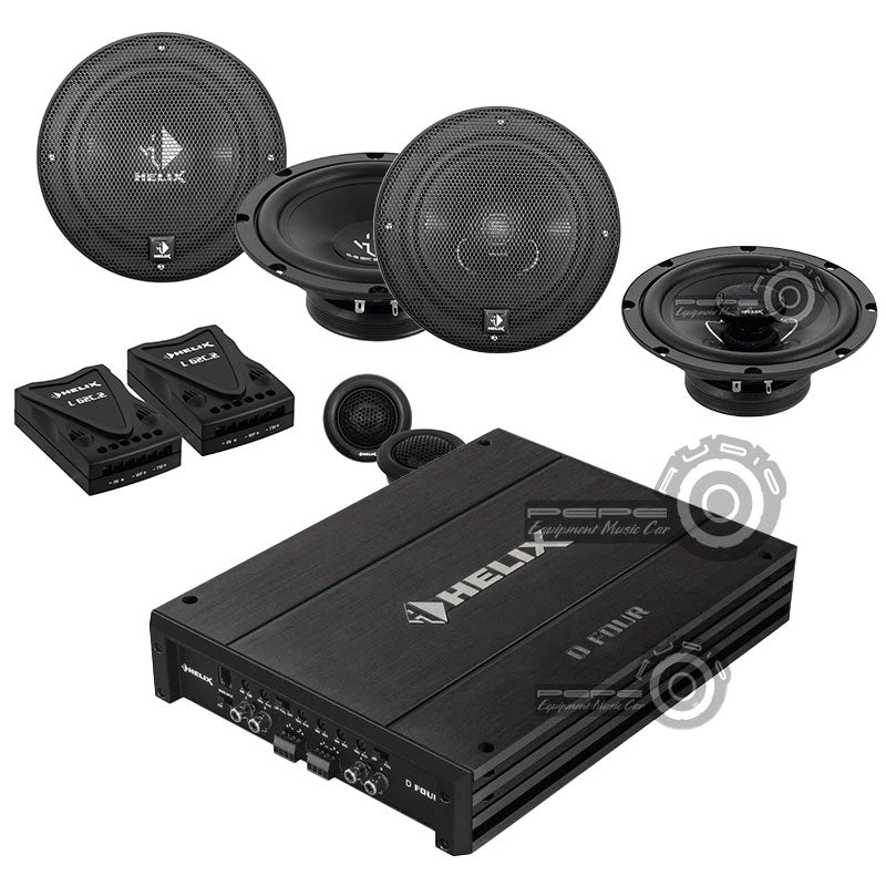 Promoción Helix Ampli 4 CH + Componentes + Parlantes V2 (Instalada)
