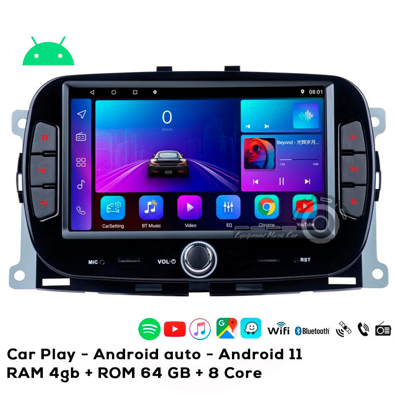 Radio OEM Fiat 500 7" 2016-2019