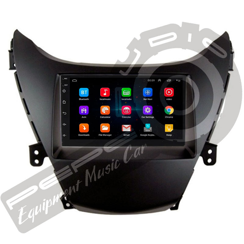 Promo Radio 7" + Moldura Hyundai New Elantra 2011-2013 - Instalación incluida
