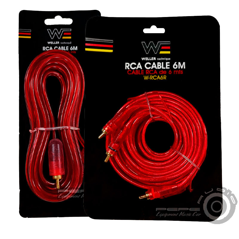 Cable RCA Weller Technique 6 Mt. W-RCA6R + W-RCA6