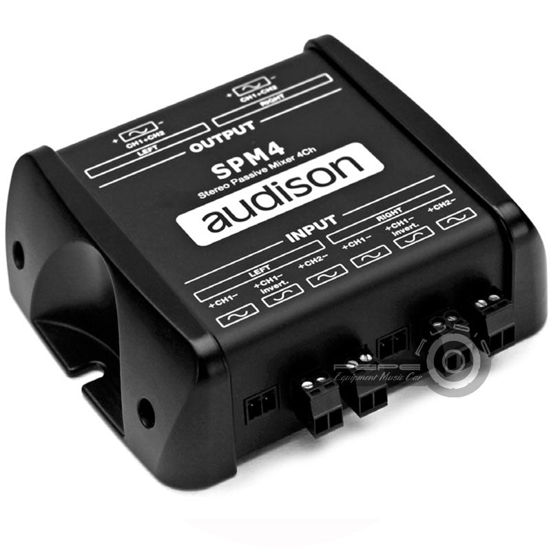 Mixer Stereo pasivo 4 canales Audison SPM4