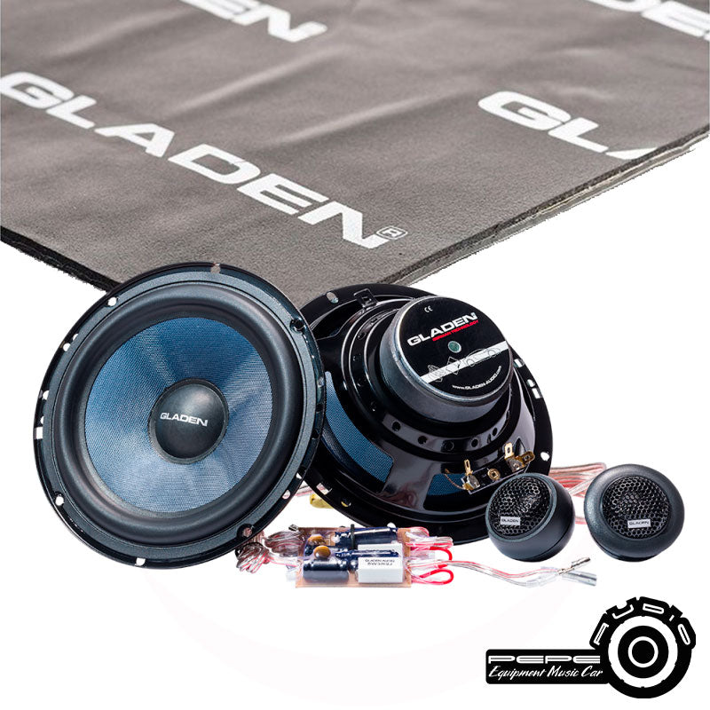 Oferta Gladen: Componentes Alpha 165 + Placa insonorizante (1 de 40x80)