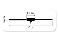 Antena electrónica ACV | AM/FM DIN (macho) 12V externa