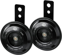 Kit de Bocinas de disco Hella Negra de 12V (para motocicletas)