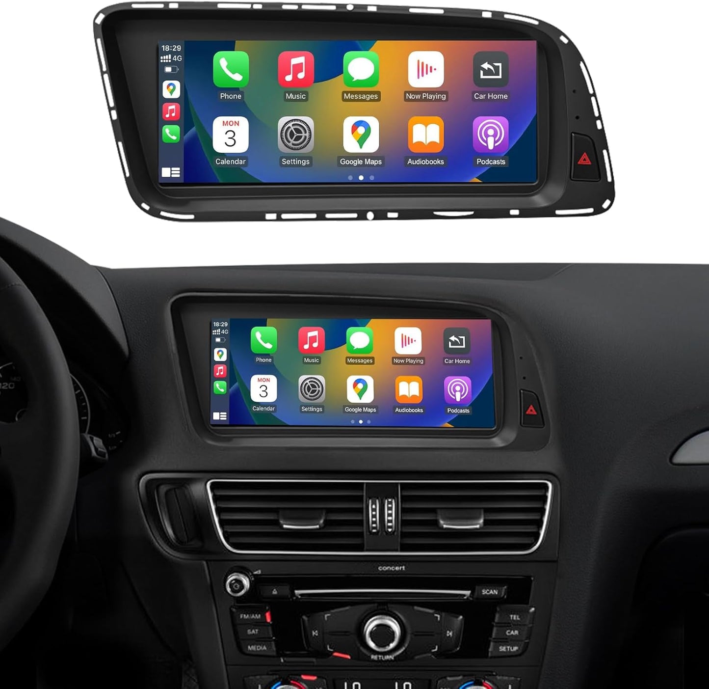 Radio OEM Android Audi Q5 2013-2017 de 8,8" | Apple CarPlay / Android Auto