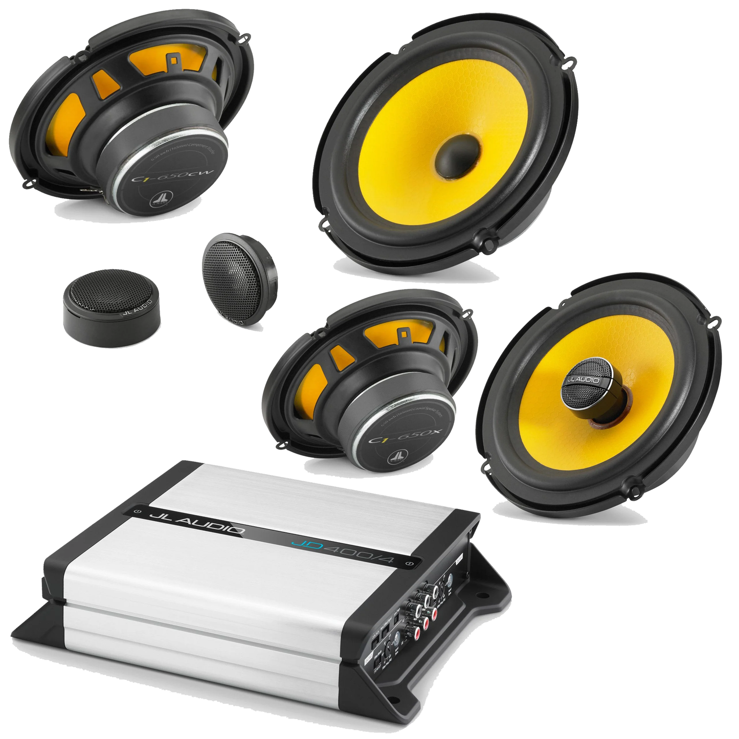 Promo JL Audio C1: Componentes + Parlantes + Amplificador (Instalado)