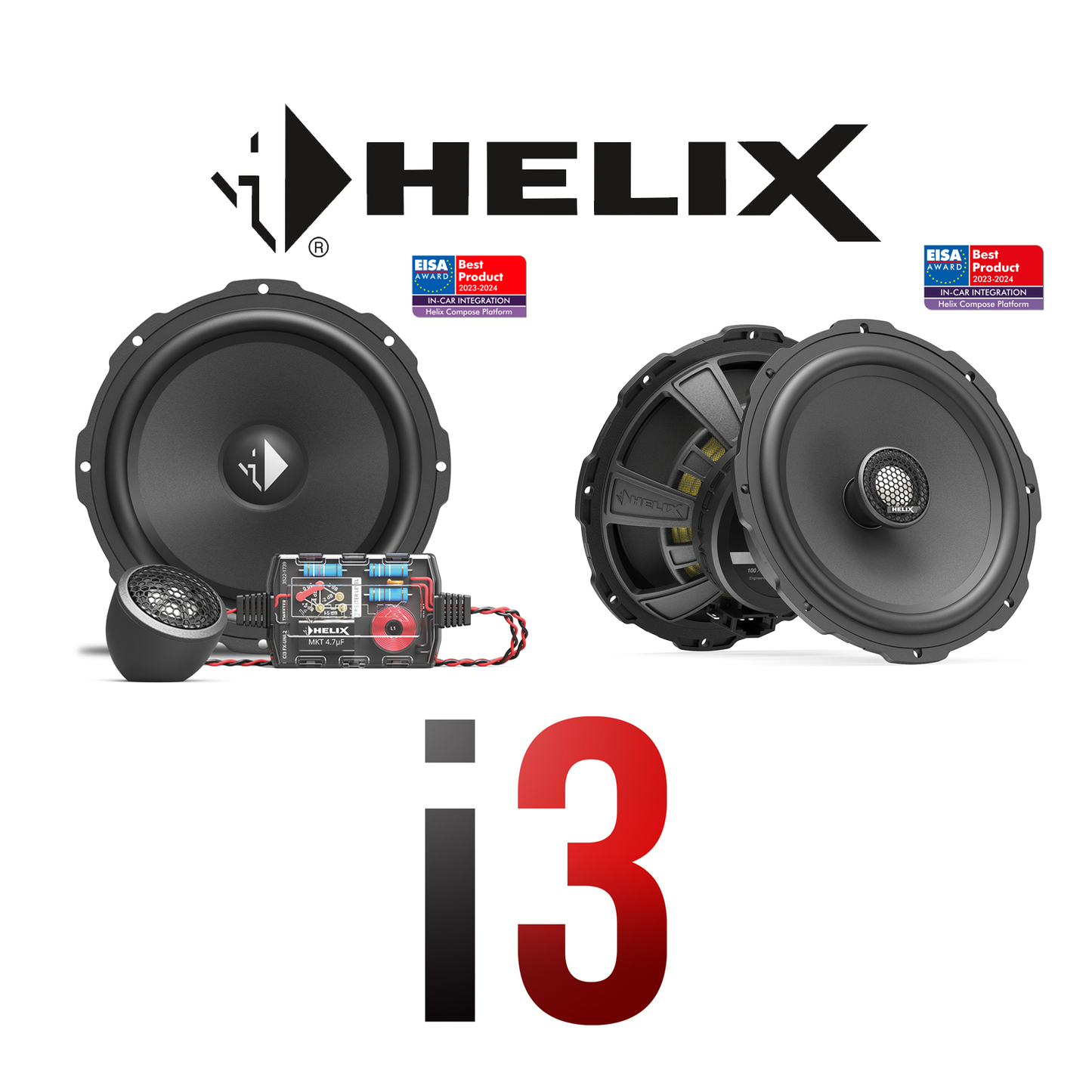 Promo HELIX COMPOSE i3 (Instalada) componentes y coaxiales