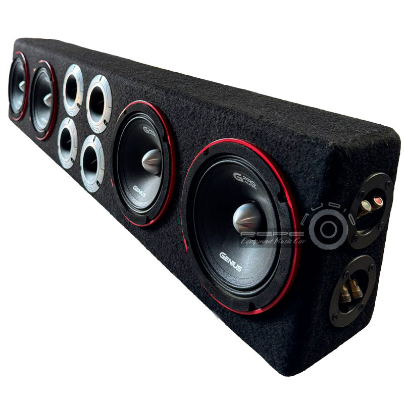 Caja 4 medios + 4 tweeters