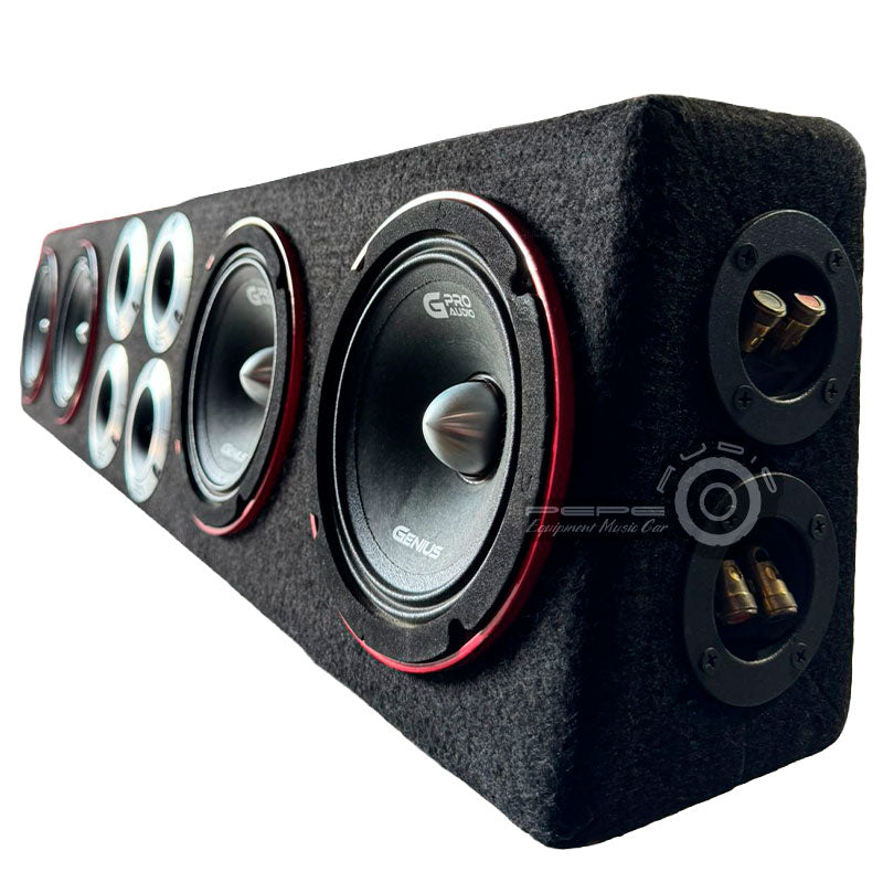 Caja 4 medios + 4 tweeters