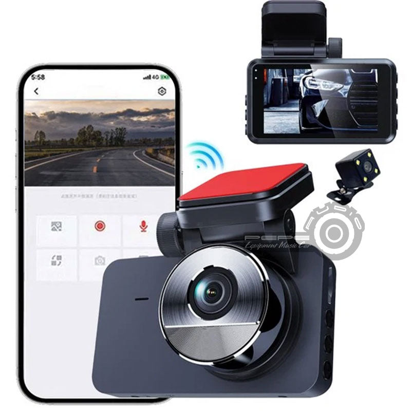 Cámara BIGGER DashCam G12 PRO DVR frontal y posterior