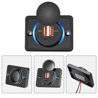 Panel USB Doble QC 3.0