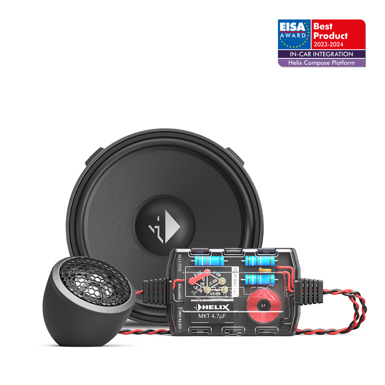 Componente HELIX COMPOSE Ci3 K100.2FM-S3 + Ci5 S200FM-D2 para BMW (3 vías)