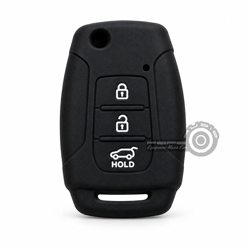 Funda protector de silicona Negra 3 botones