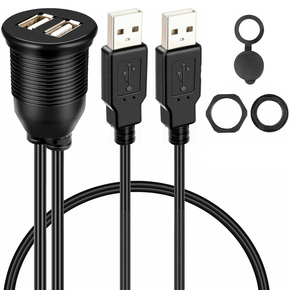 Cable de extensión USB Doble empotrado
